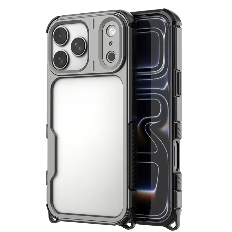 Aluminum alloy phone case with cooling frame and camera guard