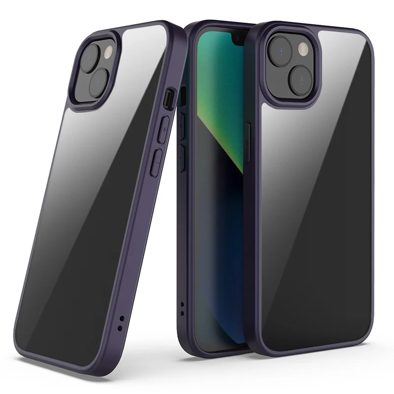 Glossy anti-drop hard shell phone case for iPhone