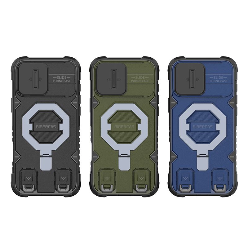 Outdoor travel drop-proof phone case with kickstand
