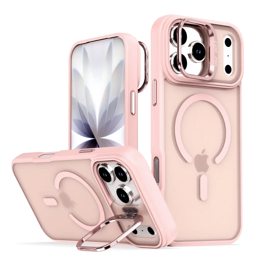 Translucent magnetic protective phone case for iPhone 17