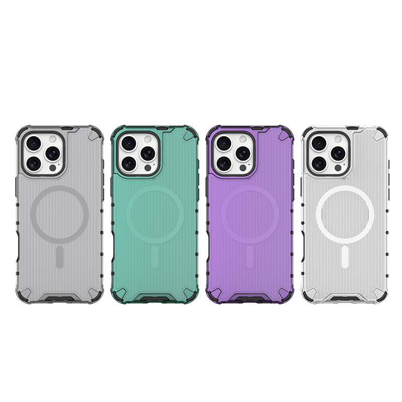 Translucent magnetic iPhone case with wireless charging support