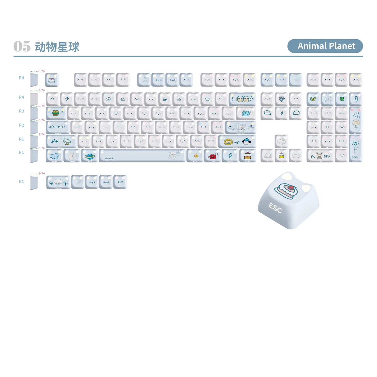 Animal Planet Keycap Set product image
