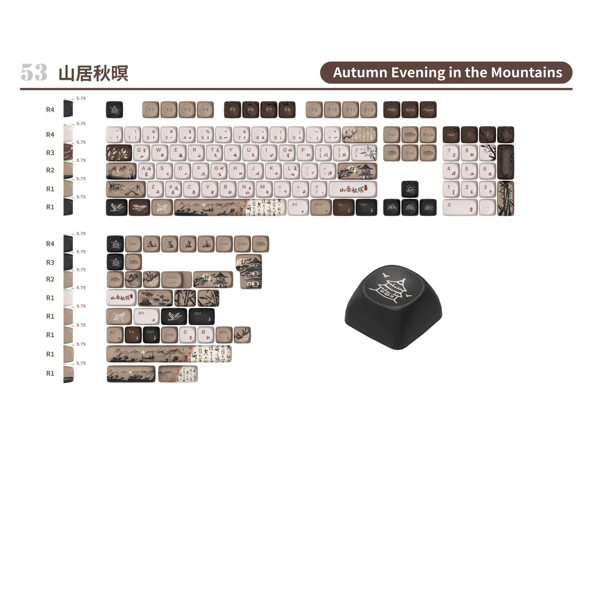 Autumn Evening in the Mountains Keycap Set product image