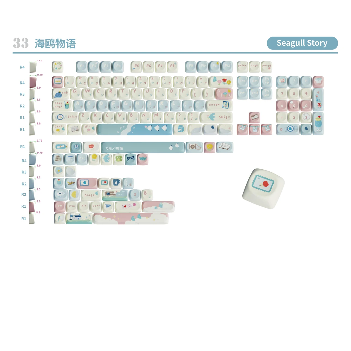 Seagull Story Keycap Set product image