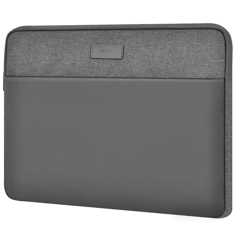 WIWU 16-inch Minimalist Laptop Bag Waterproof Polyester Notebook Protective Sleeve - Grey - 1