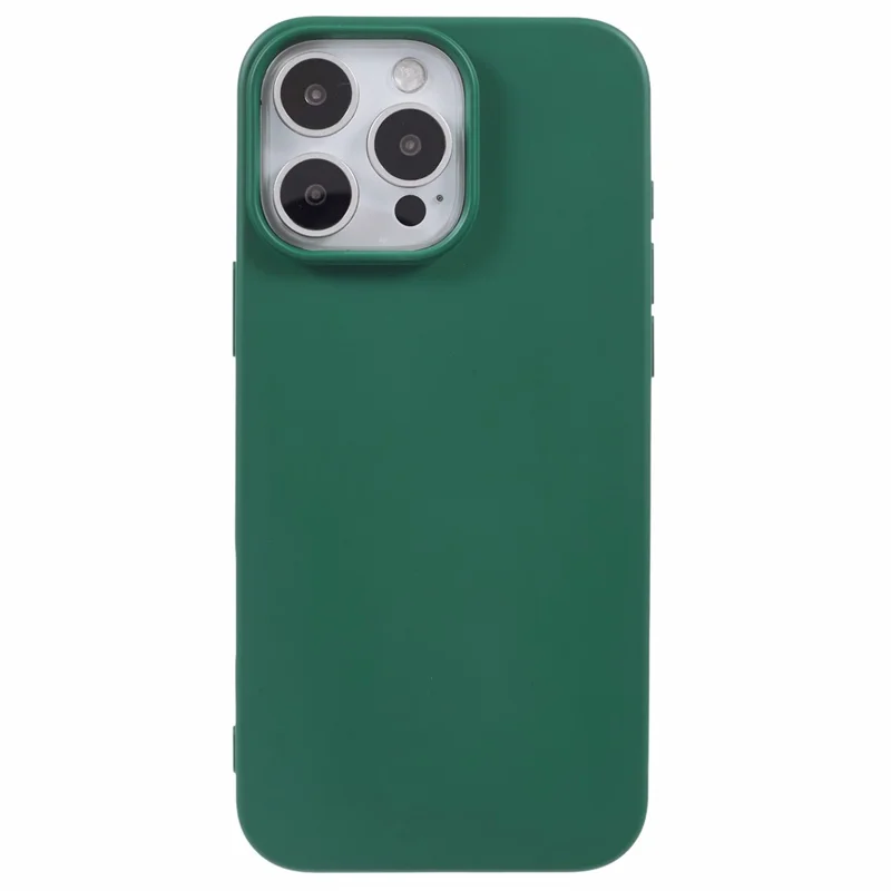 For iPhone 16 Pro Case Soft TPU Fiber Lining Protective Phone Cover - Army Green - 3