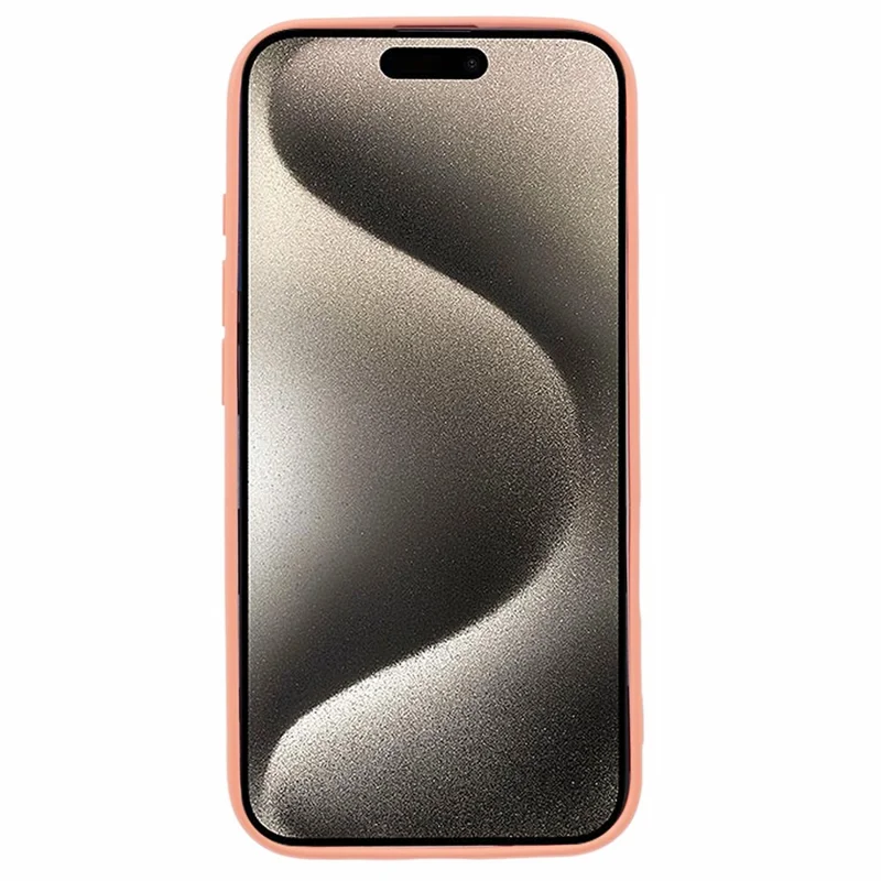 For iPhone 16 Plus Case Soft Fiber Lining TPU Phone Cover Camera Lens Protection - Orange - 2