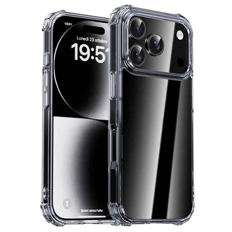 IPAKY For iPhone 17 Pro Max Case Four Corner Shockproof Clear Phone Back Cover - 1