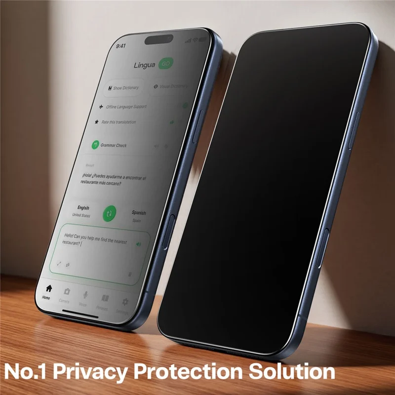 TORRAS Glassgo For iPhone 17 Pro Max Anti Spy Screen Protector Tempered Glass Private Film with Auto-Align Frame - 8