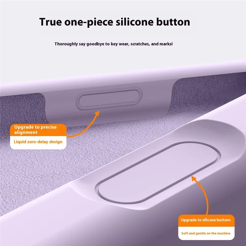 For iPhone 16 Case Compatible with MagSafe Liquid Silicone + PC Phone Cover - Light Purple - 4