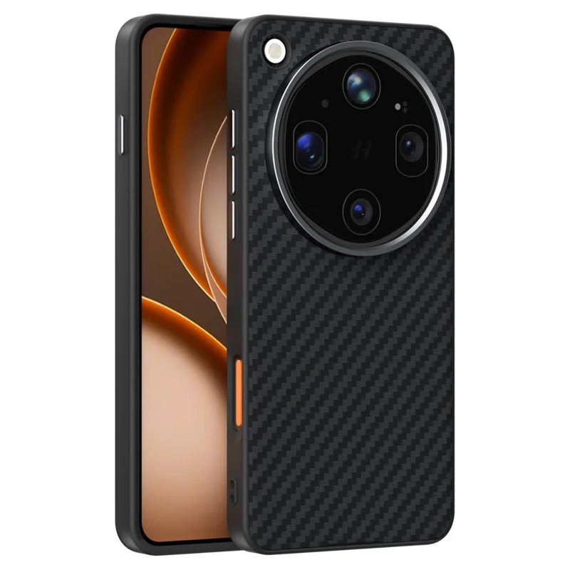 ABEEL For Oppo Find X9 Ultra 5G Magnetic Case Carbon Fiber Texture Phone Back Cover - Black - 1