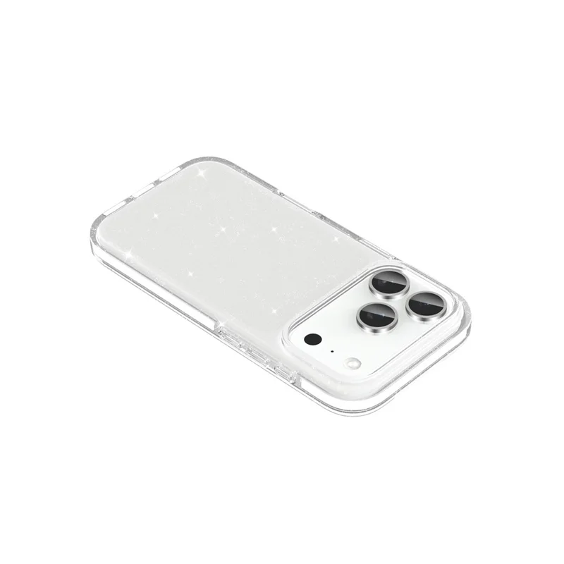 For iPhone 18 Pro Max Glitter Case PC Back TPU+TPE Frame Bling Sparkle Shockproof Cover - 8