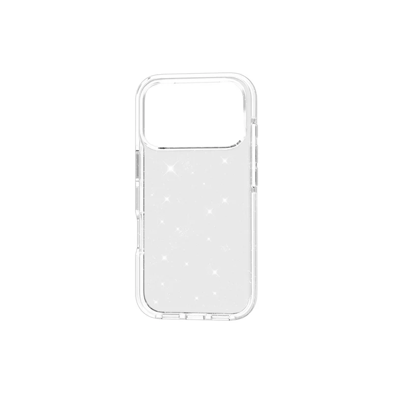 For iPhone 18 Pro Max Glitter Case PC Back TPU+TPE Frame Bling Sparkle Shockproof Cover - 9