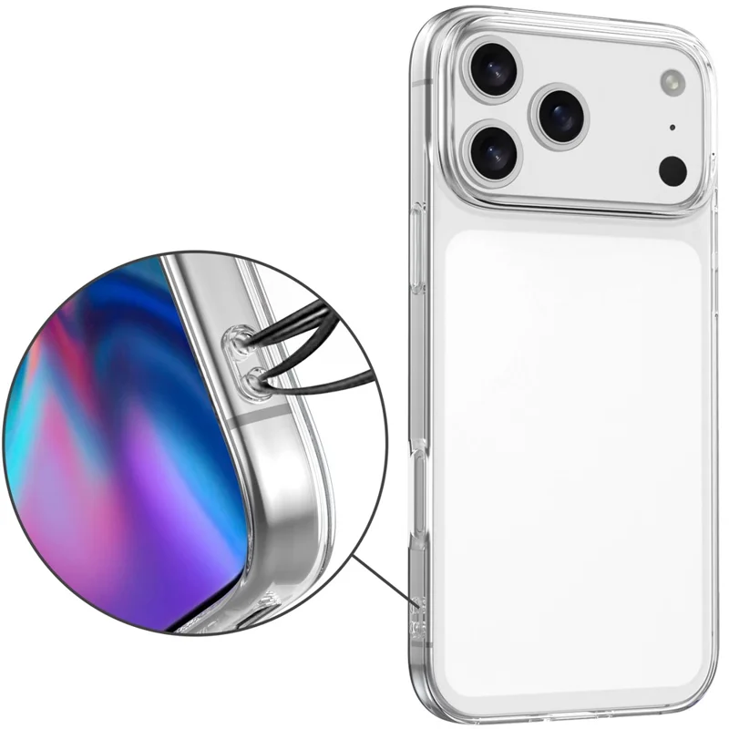 For iPhone 18 Pro Max Case Anti-Fingerprint Crystal Clear TPU Phone Cover - Transparent - 4