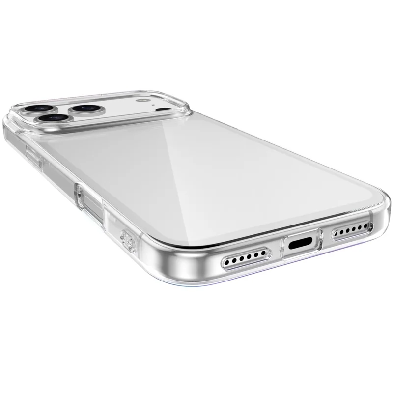 For iPhone 18 Pro Max Case Anti-Fingerprint Crystal Clear TPU Phone Cover - Transparent - 6