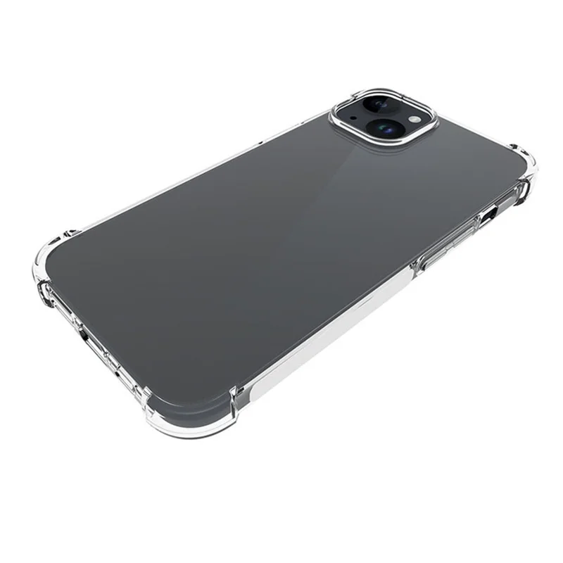 For iPhone 15 Super Clear TPU Cell Phone Case Non-Slip Anti-Dust Mobile Phone Back Cover Shell - 4
