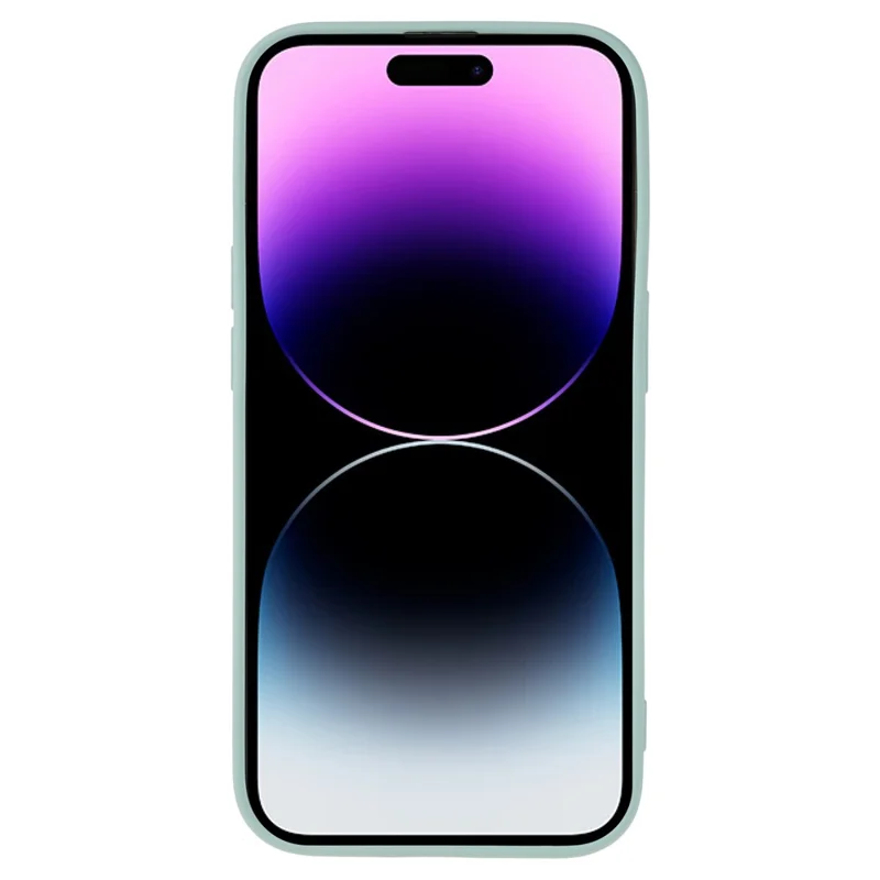 Candy Color Shell for iPhone 15 Pro Max Soft TPU Phone Case Fiber Lining Rubberized Phone Cover - Baby Blue - 2
