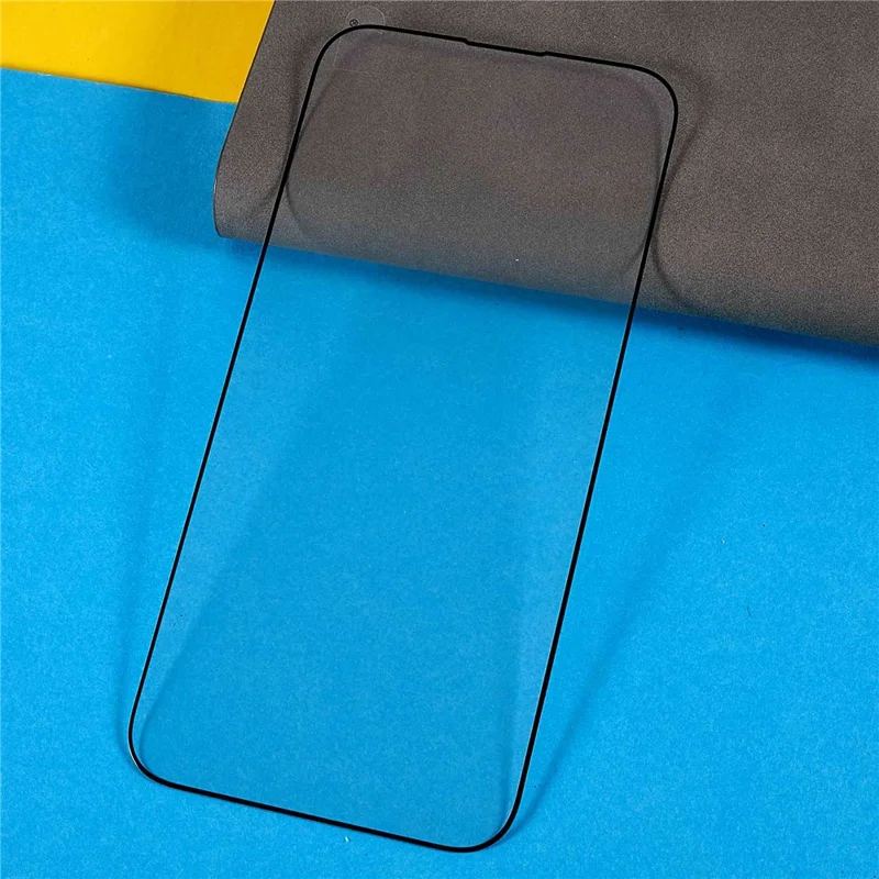 For iPhone 16 Pro Max Full Screen Protector Silk Printing Tempered Glass Film - 3