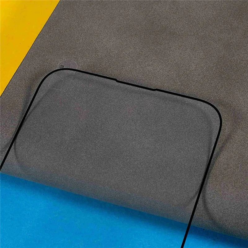 For iPhone 16 Full Screen Protector Silk Printing Tempered Glass Film - 4