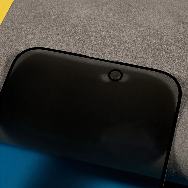 For iPhone 16 Pro Anti-Spy Screen Protector Full Coverage Silk Printing Tempered Glass Film - 4