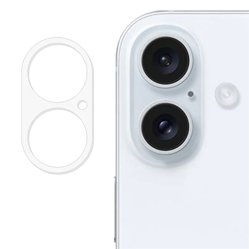 For iPhone 16 / 16 Plus Tempered Glass Phone Clear Lens Film HD Clear Camera Lens Protector - 1