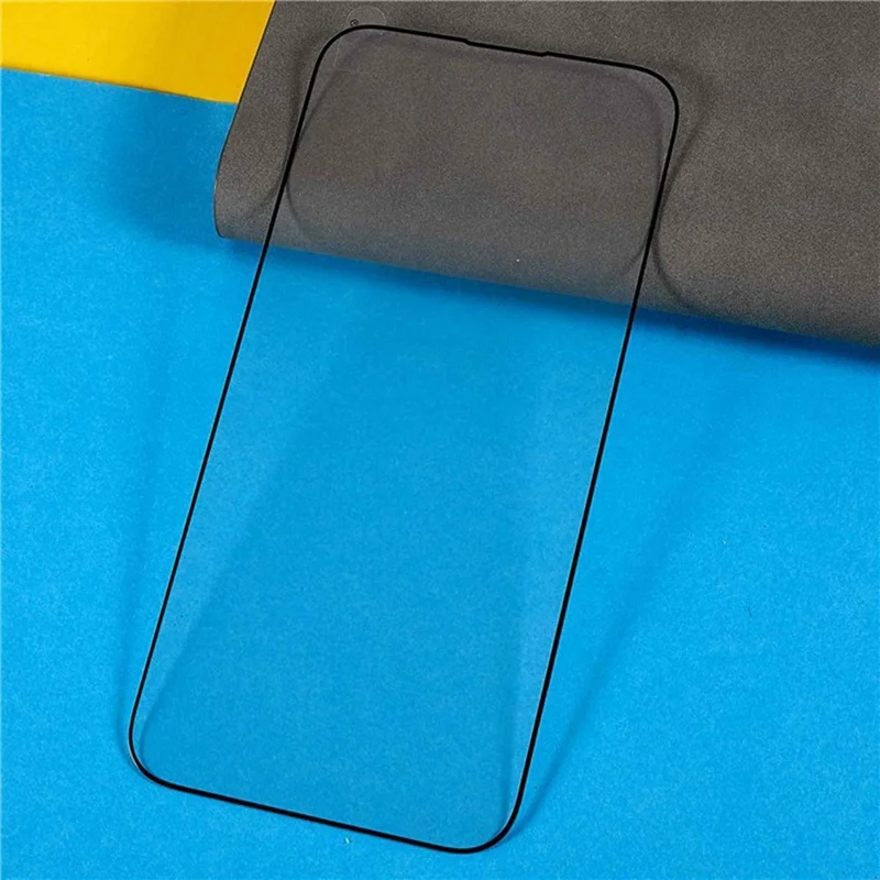 Bulk Purchasing For iPhone 15 Screen Protector Anti-Static Silk Printing Black Arc Edges High Aluminum-Silicon Glass Film - 3