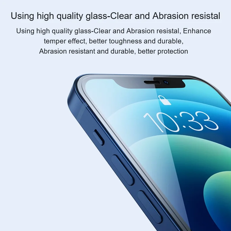 AMORUS For iPhone 17e / 16e Screen Protector 2.5D Arc Edge 9H High Aluminum-Silicon Glass Film - 4