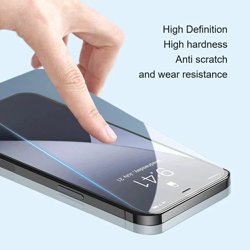 AMORUS For iPhone 17 Front Screen Protector 2.5D Arc Edge 9H High Aluminum-Silicon Glass Film - 3