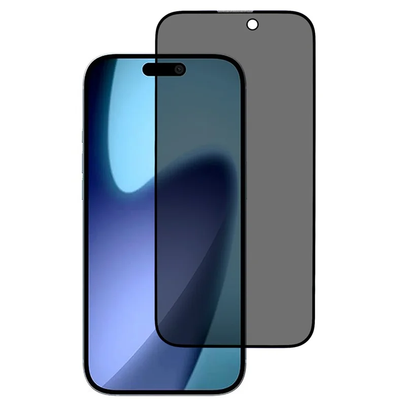For iPhone 17 Pro Max Anti-Peep Tempered Glass Full Covering Silk Printing Screen Protector - 1