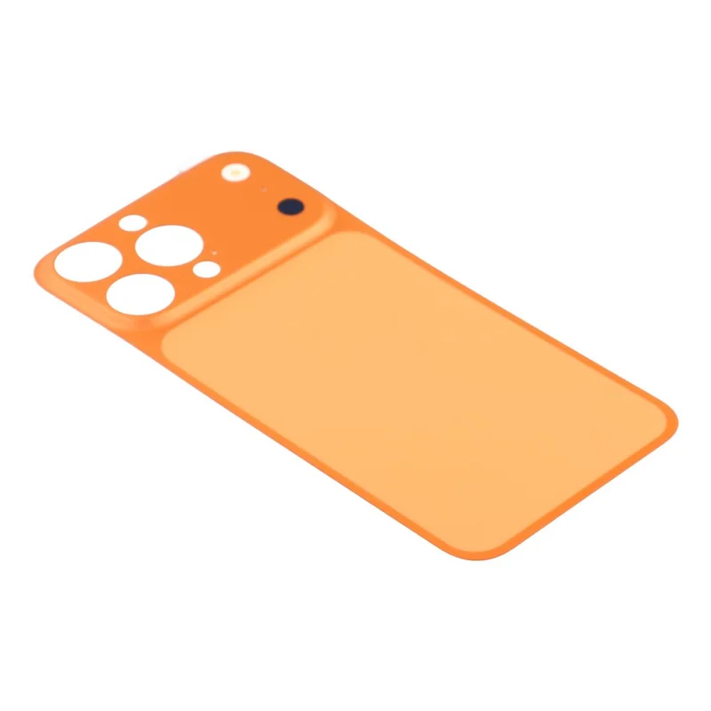 For iPhone 16 Pro Max Back Cover Film Transform to 17 Pro Max Full Coverage PMMA Phone Back Protector - Orange - 5