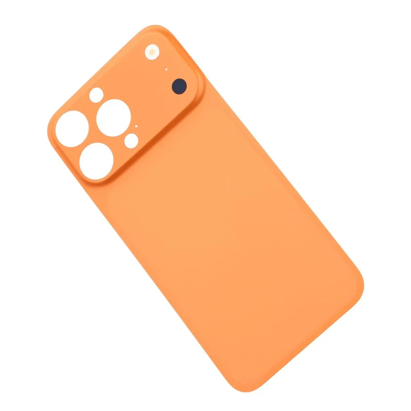 For iPhone 15 Pro Max Back Cover Film Transform to 17 Pro Max Full Coverage PMMA Phone Back Protector - Orange - 4