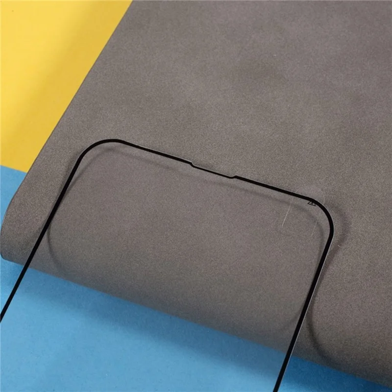 For iPhone 18 Pro Max Screen Protector Silk Printing Full Glue Full Coverage Tempered Glass Screen Film - Black Edge - 4