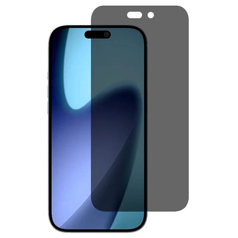 For iPhone 18 Pro Max Privacy Screen Protector Tempered Glass Anti Peep Film Full Coverage - Black - 1