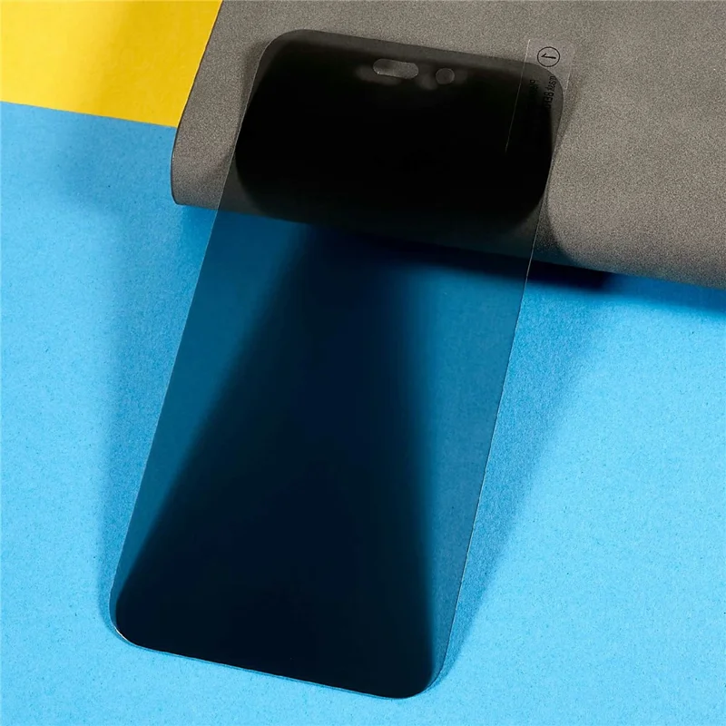 For iPhone 18 Pro Max Privacy Screen Protector Tempered Glass Anti Peep Film Full Coverage - Black - 3