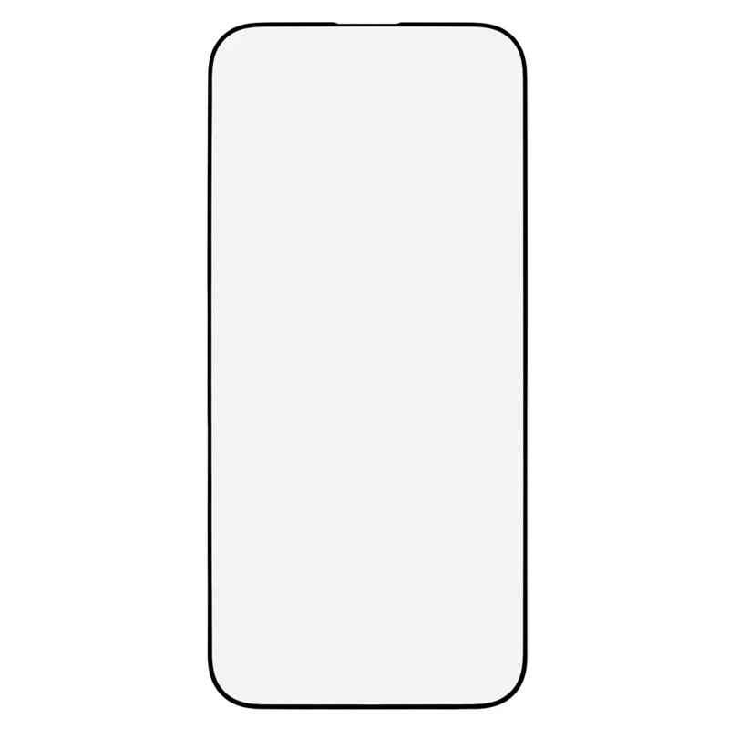 For iPhone 18 Pro Max Screen Protector Silk Print Full Glue 9D Tempered Glass Film - Black - 2