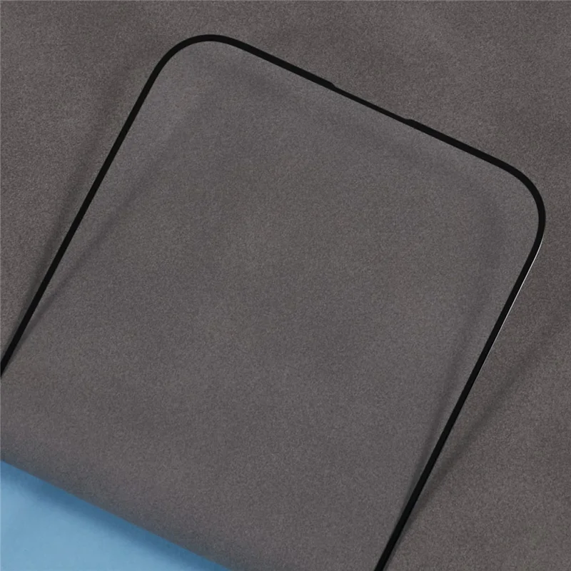 For iPhone 18 Pro Screen Protector Silk Print Full Glue 9D Tempered Glass Film - Black - 5