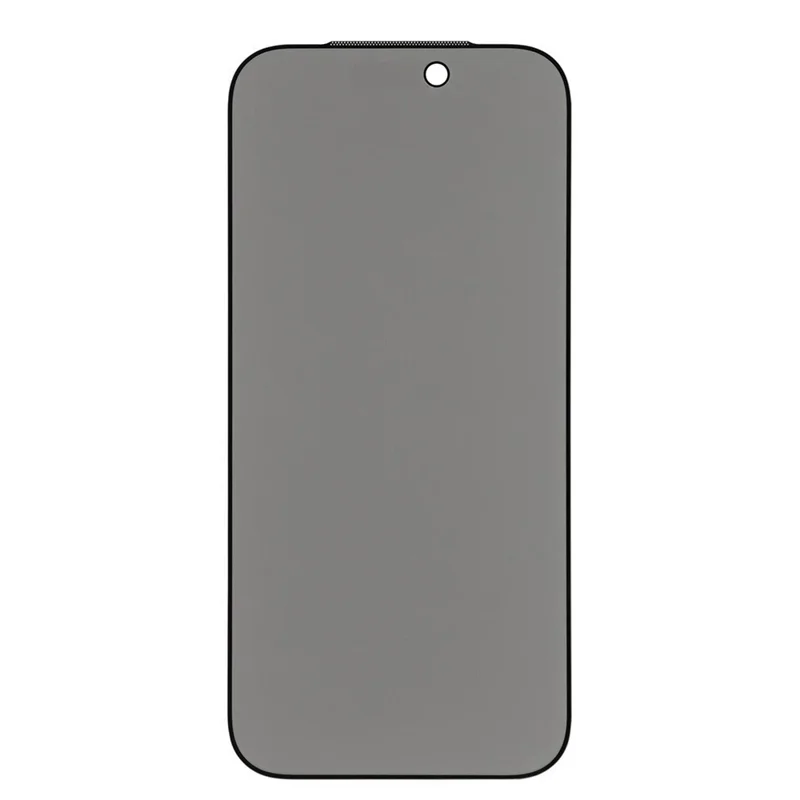 For iPhone 18 Pro Anti-Peep Screen Protector Tempered Glass Film - Black - 2