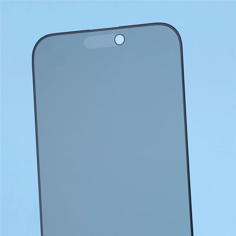For iPhone 18 Pro Anti-spy Screen Protector Full Glue Bright Silk Printing Edge Matte Full Cover Tempered Glass Film - Black - 4