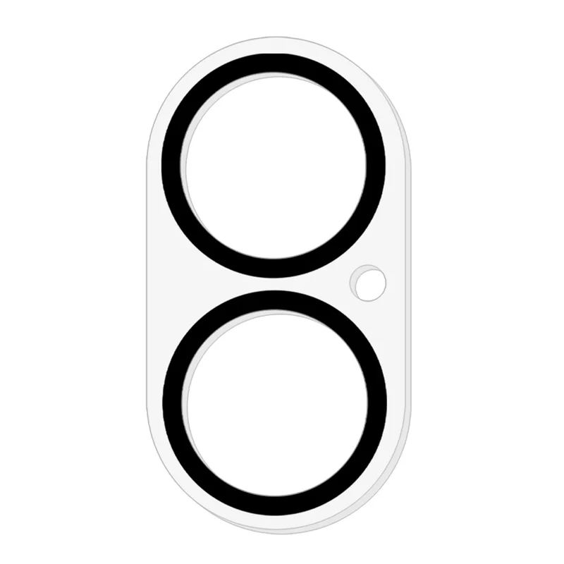For iPhone 18 Camera Lens Protector Built-In Black Circles Tempered Glass Lens Film - Transparent - 2