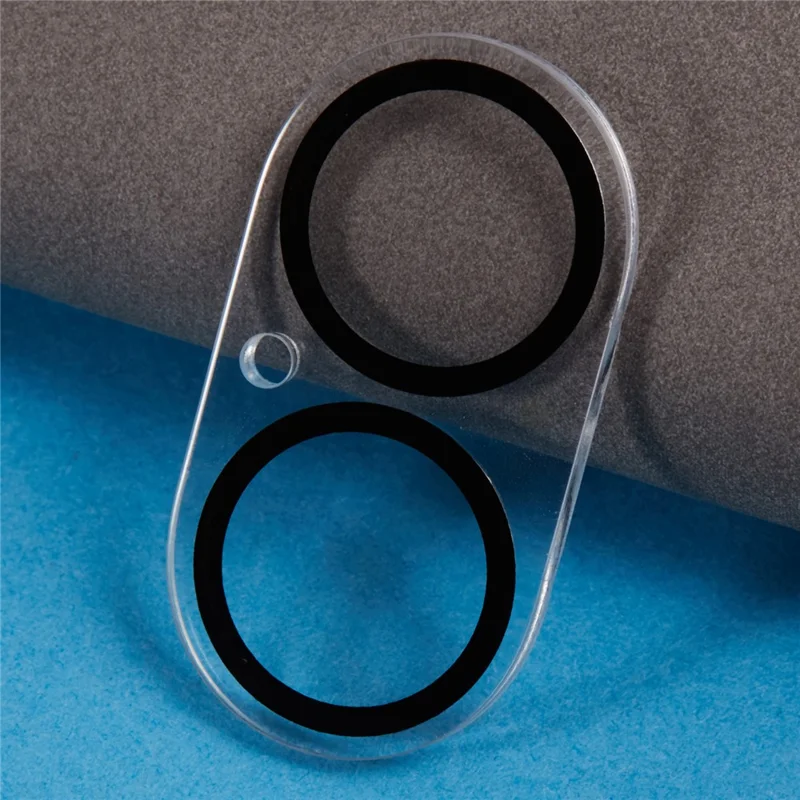 For iPhone 18 Camera Lens Protector Built-In Black Circles Tempered Glass Lens Film - Transparent - 3