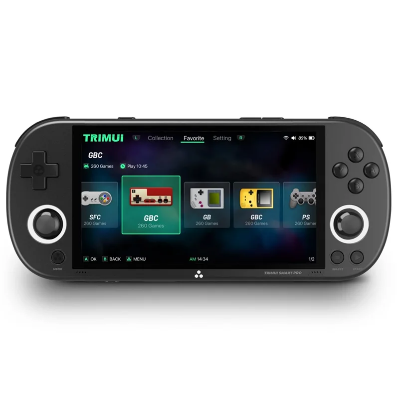 ANBERNIC Retro Handheld Game Console Built-In 26+ Emulator Console (With 256G Memory Card, English Version) - Black - 1