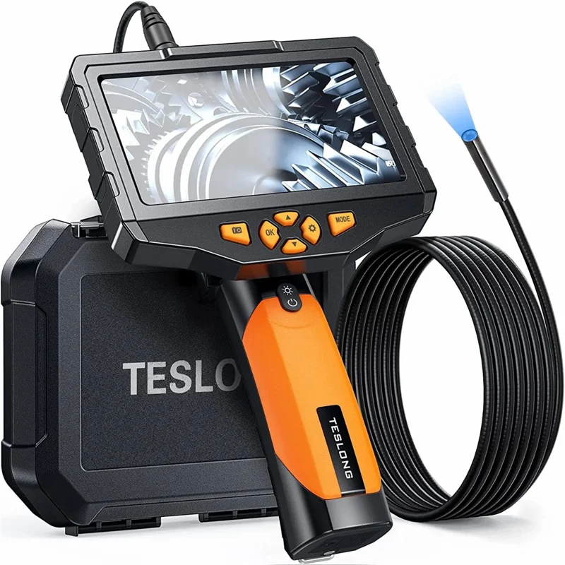 TESLONG NTS300 1m Wire 3.9mm Lens HD Waterproof Endoscope 5.0-inch Screen Inspection Borescope - 1