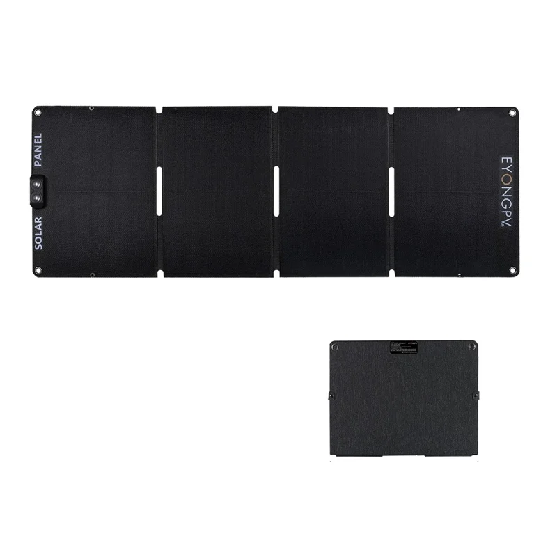 EYONGPV EYA55-23SP4 Foldable Solar Panel Charger for Phone Devices 55W Super Fast Charging Outdoor Power Bank - Black - 1